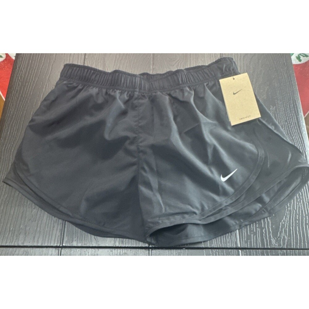Nike Dri-FIT Women's Medium Black Running Shorts Lightweight Elastic Waist